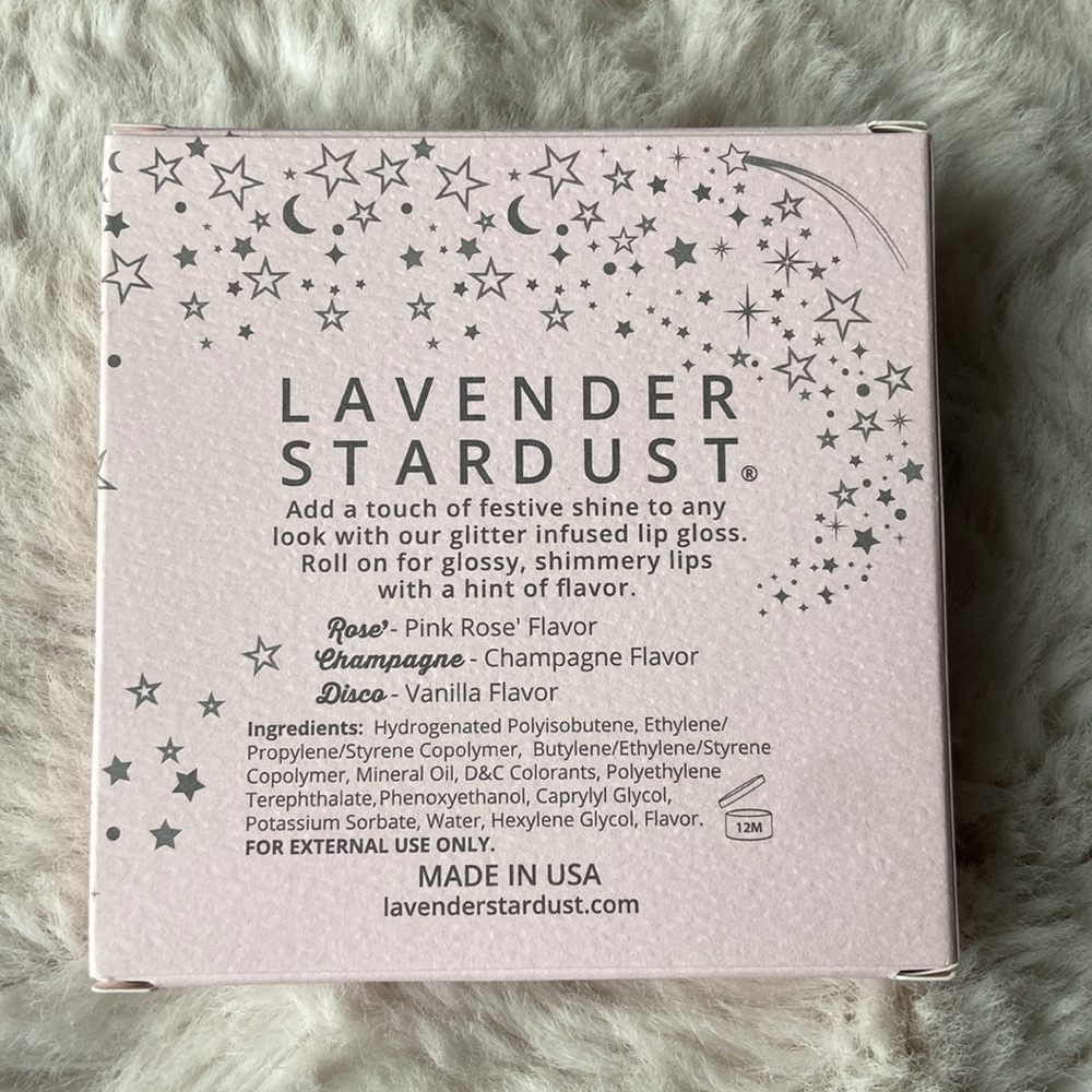 Lavender stardust roll on 90’s Y2K lip gloss set Valentine’s Day makeup - Picture 10 of 10